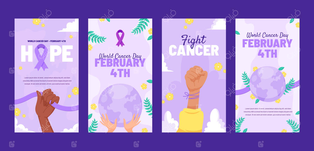 مجموعه استوری‌های اینستاگرام برای روز جهانی سرطان