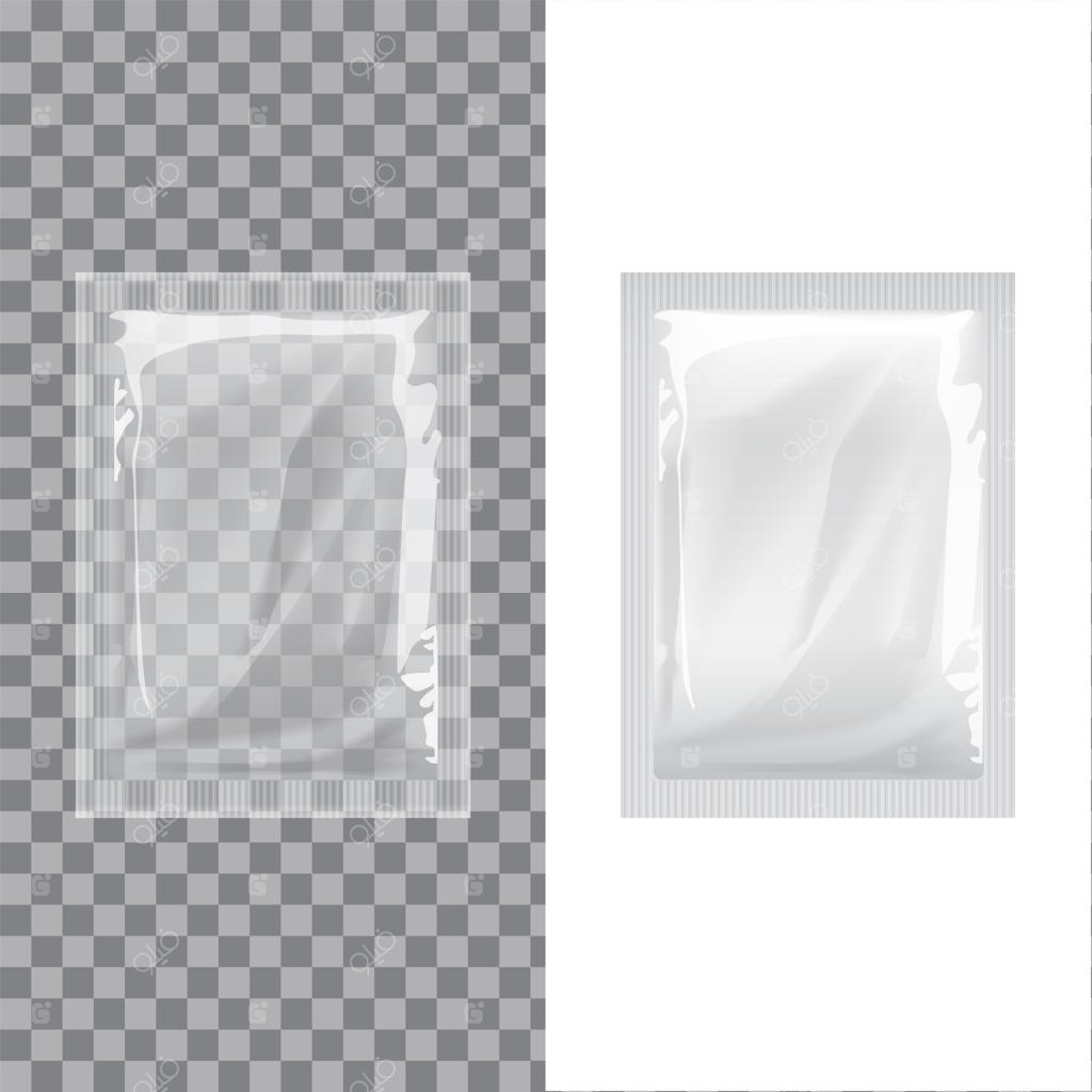 ست بسته‌های قالب خالی فویل بسته‌بندی دستمال مرطوب و دارو: بسته‌بندی واقعی مواد غذایی مانند قهوه، نمک، شکر، فلفل، ادویه‌جات و شیرینی‌جات