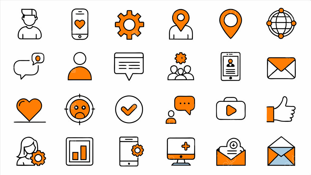 مجموعه آیکون‌های کسب‌ و کار شامل آیکونی با نوشته Business