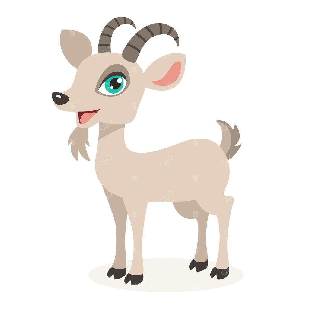 تصویرسازی کارتونی بز