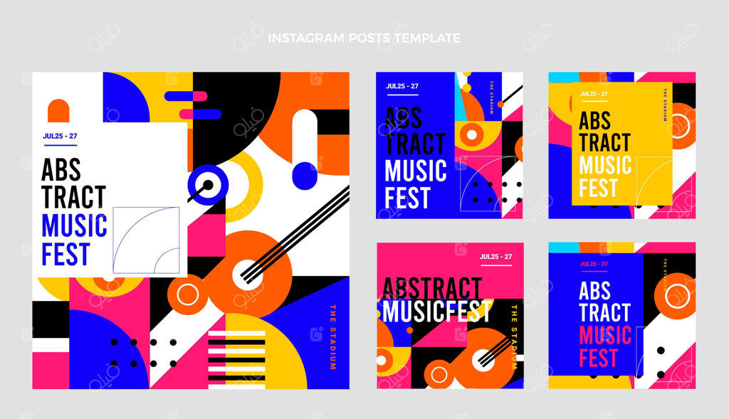 مجموعه پست‌های اینستاگرام جشنواره موزاییک موسیقی