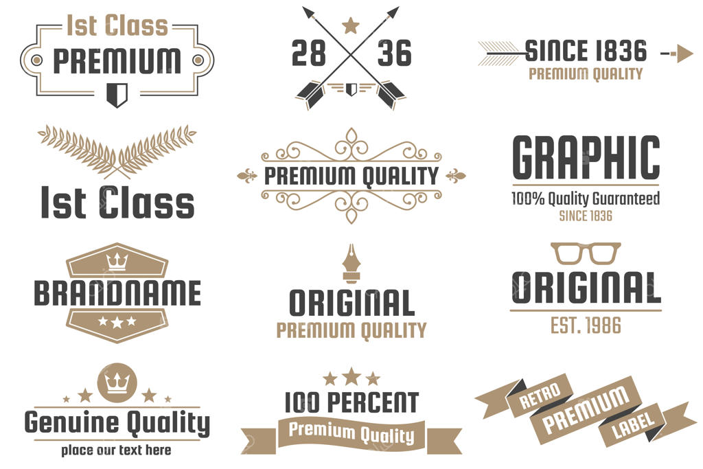 لوگوی قدیمی و نوستالژیک وکتور برای بنر