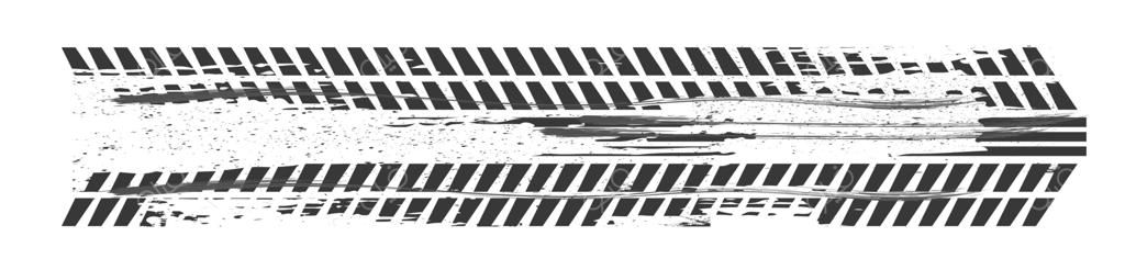 علامت لاستیک خودرو یا دوچرخه: ردی از چرخ‌ها با جنس بافت‌دار و کهنه. نمای بالا، رد قلم‌موی خاکی. مسیر لاستیک خاکی از سرعت و شتاب.