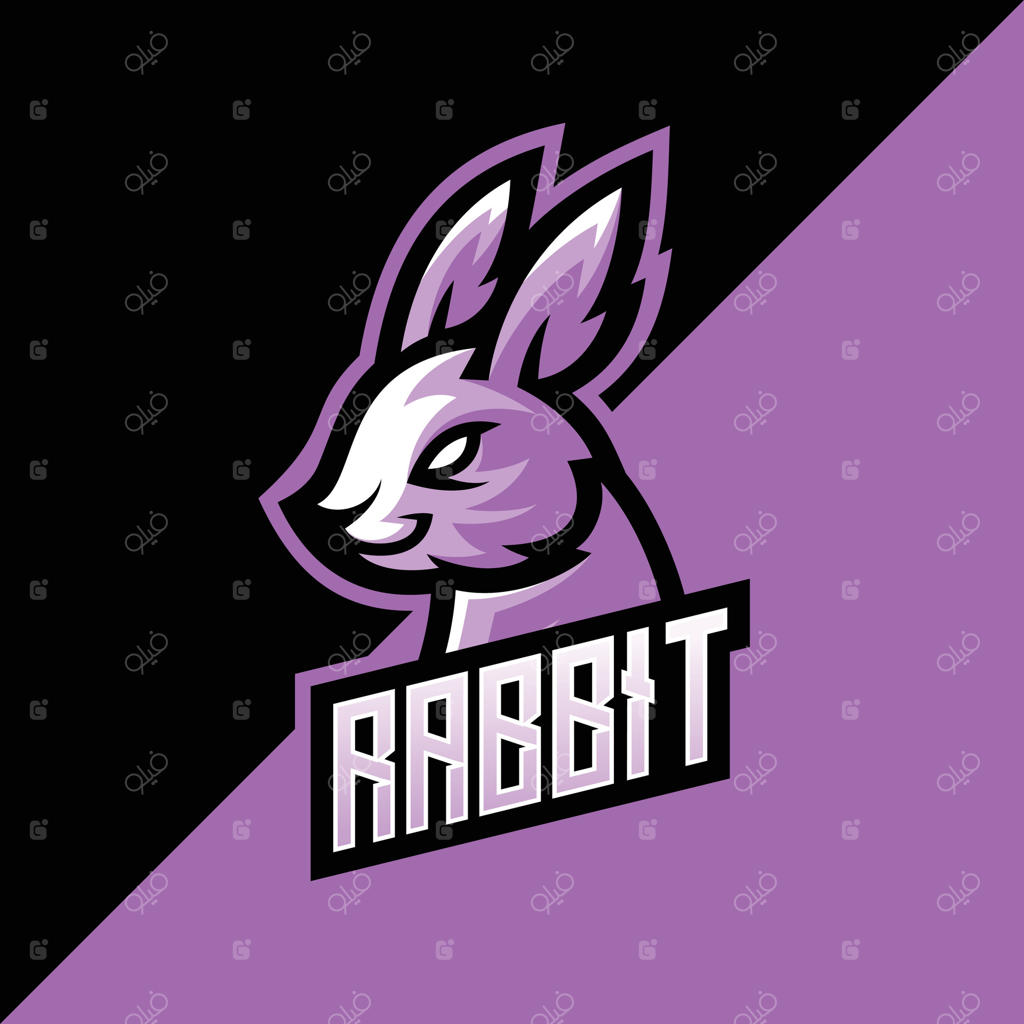 لوگوی شیک خرگوش برای برندینگ و طراحی حرفه‌ای وکتور