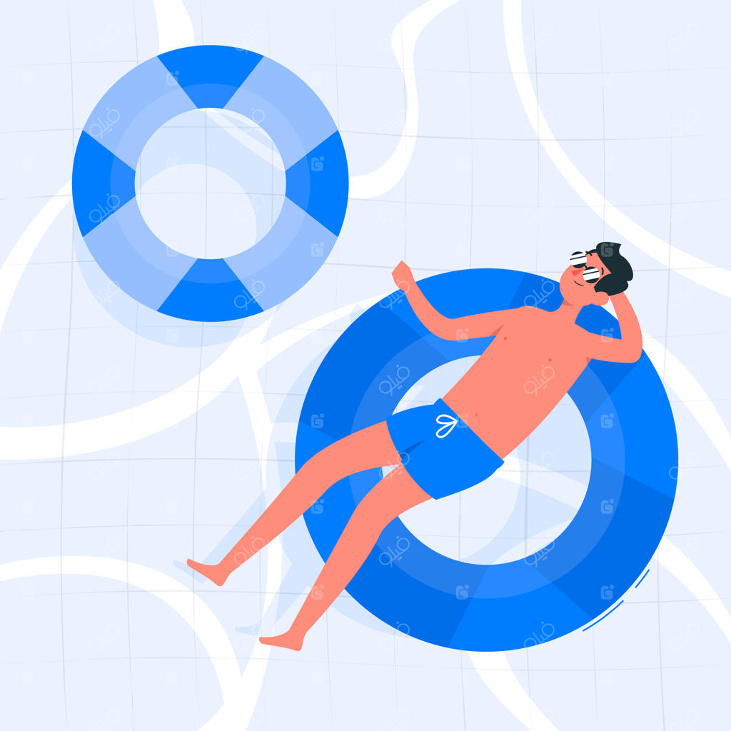 تصویر مفهومی در استخر