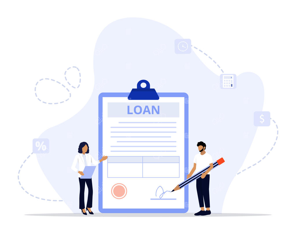 تصویرسازی مفهومی قرارداد وام
