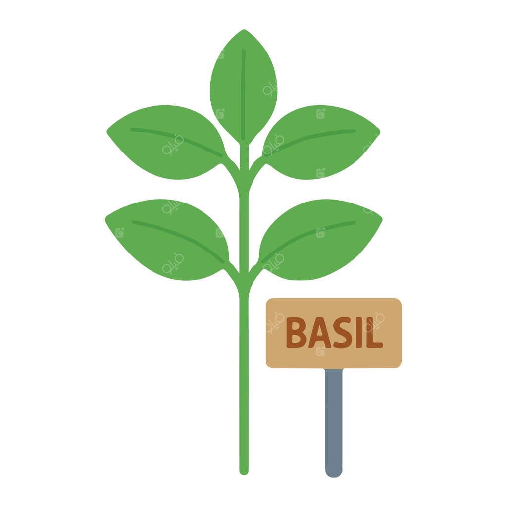 تصویرسازی ریحان، هنر باغ ریحان رنگارنگ، کلیپ‌آرت باغبانی رنگارنگ، طراحی سابلیمیشن باغبان