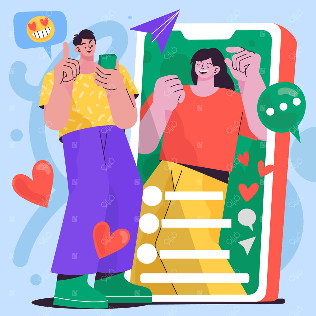 تصویرسازی افراد مسطح و شبکه‌های اجتماعی