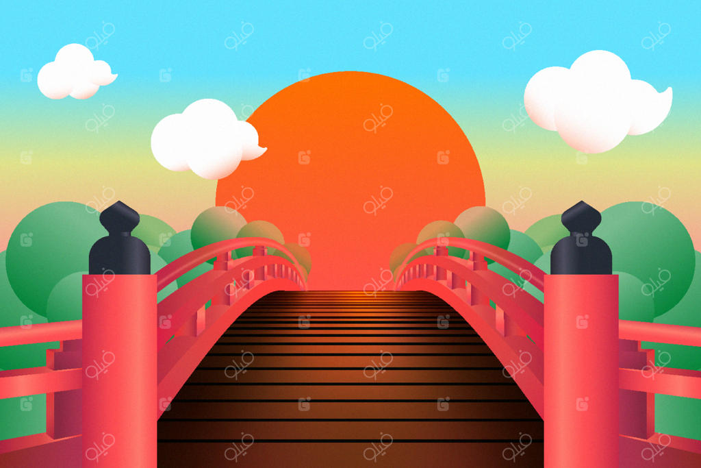 پل ژاپنی خورشید تابان