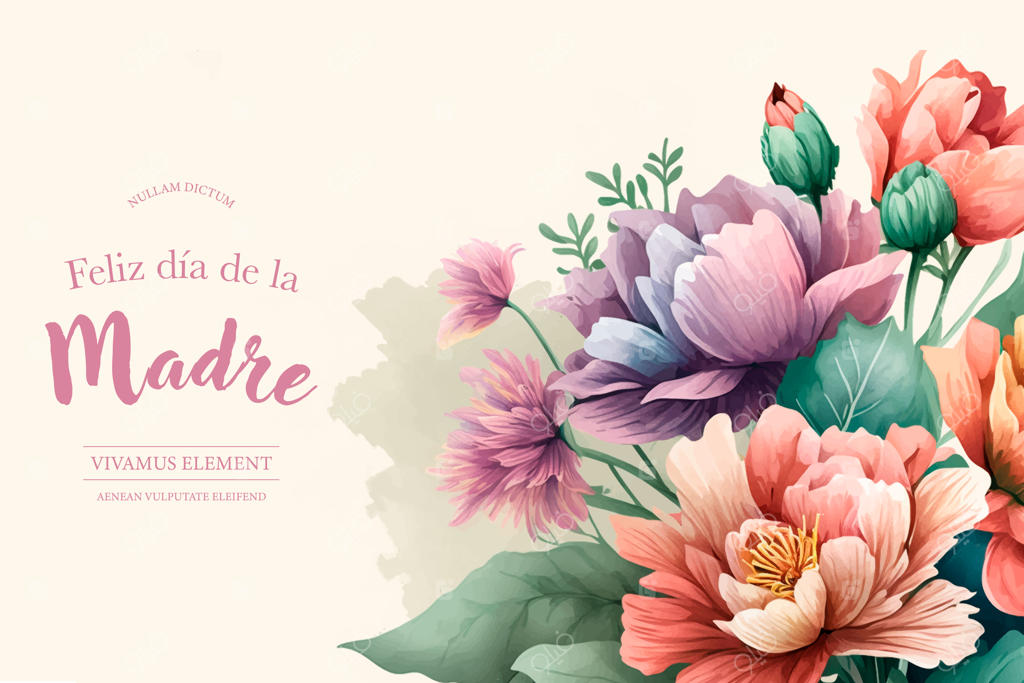 قاب تزیین شده با گل لاله برای روز مادر