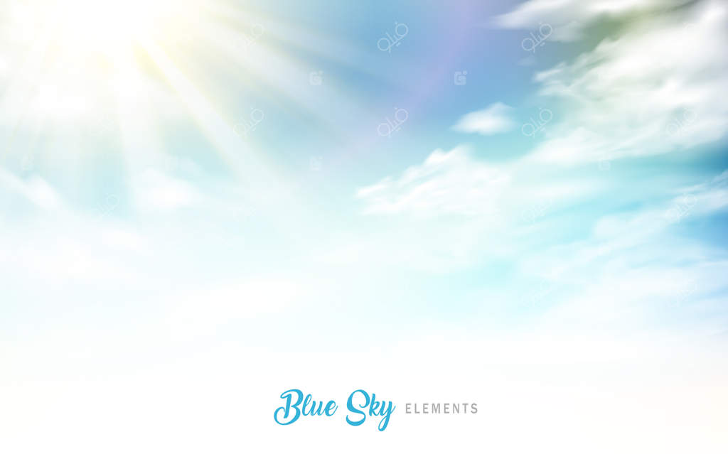 تصویرسازی پس‌زمینه آسمان آبی