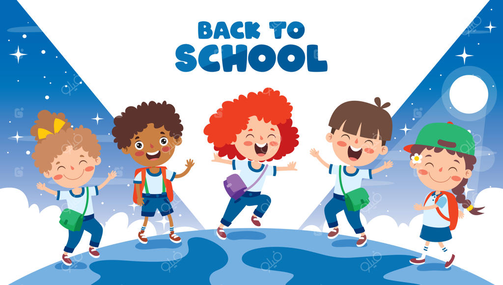 کودک شاد در حال درس خواندن و یادگیری