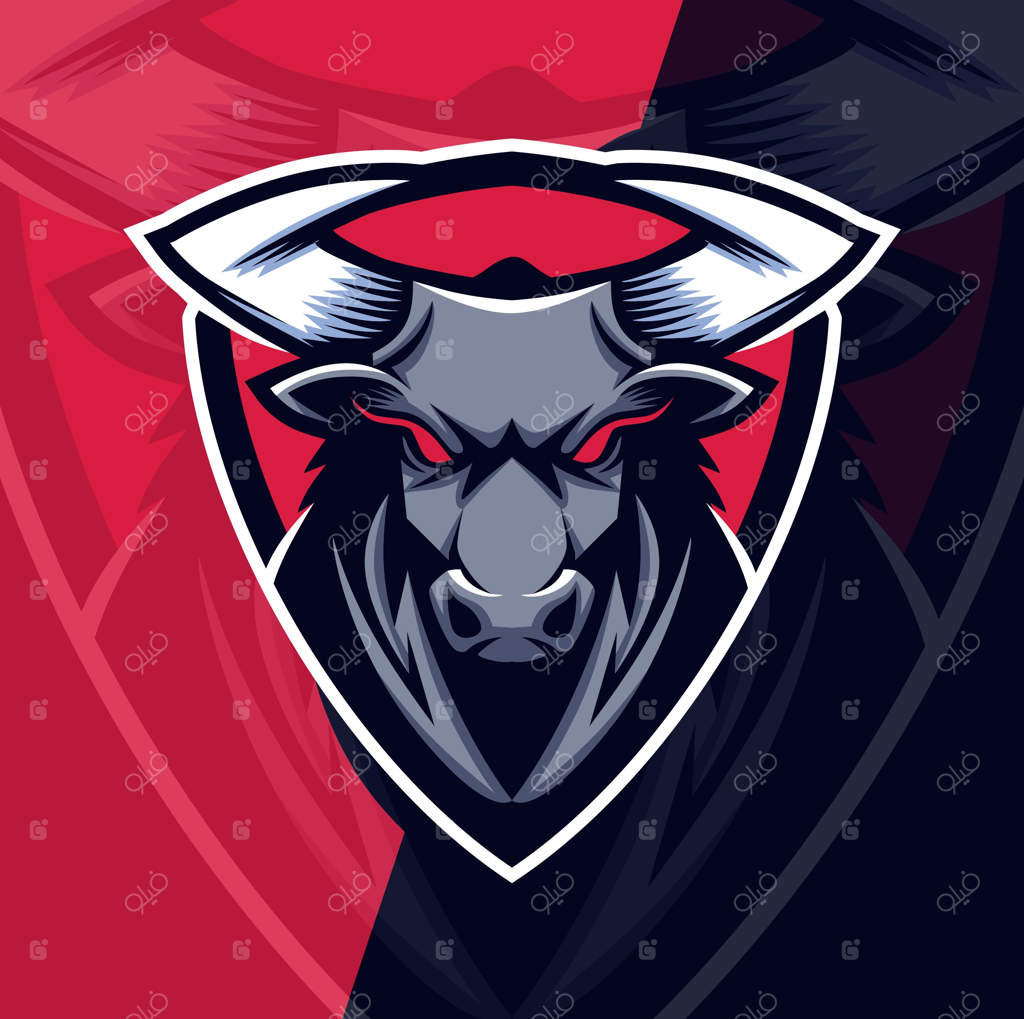طراحی لوگوی ورزشی نماد گاو
