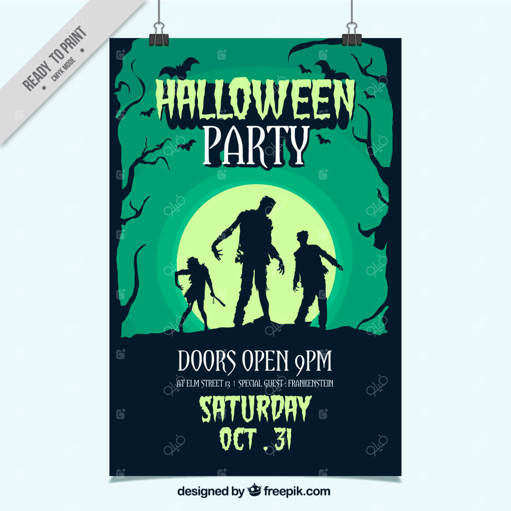 پوستر دستی جشن هالووین