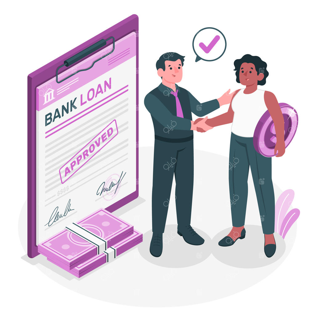 تصویرسازی مفهوم وام بانکی