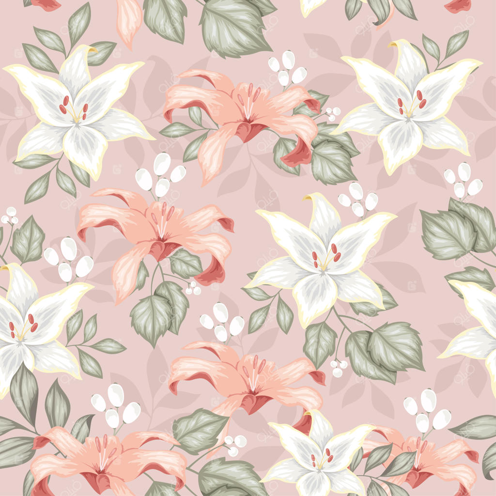 طرح گلدار رنگارنگ و واقعی یکپارچه