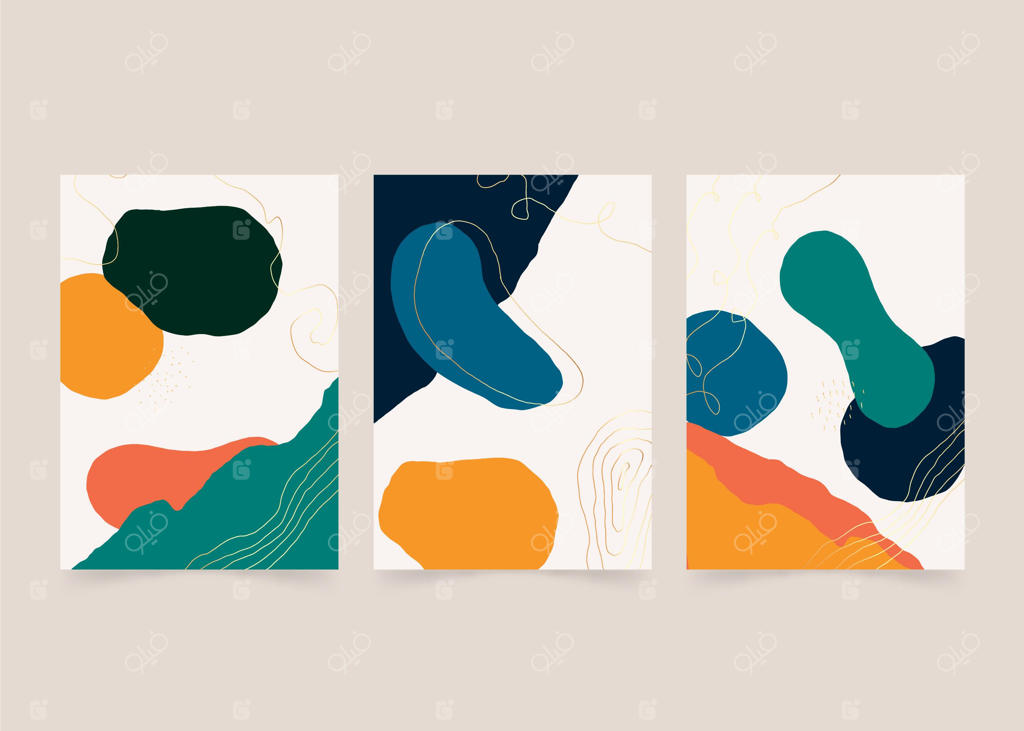 مجموعه جلد هنر انتزاعی دست‌ساز