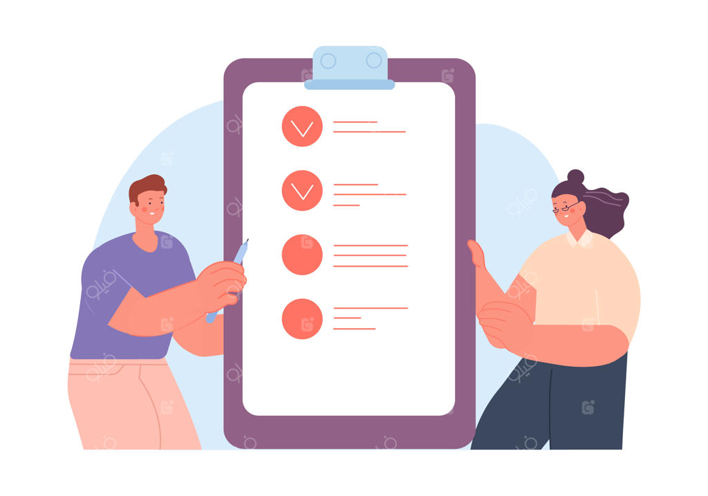 چک لیست کسب‌وکار مدیریت زمان هدف‌گذاری اقتصادی و برنامه‌ریزی استراتژیک همکاری تیمی و مفهوم کاری