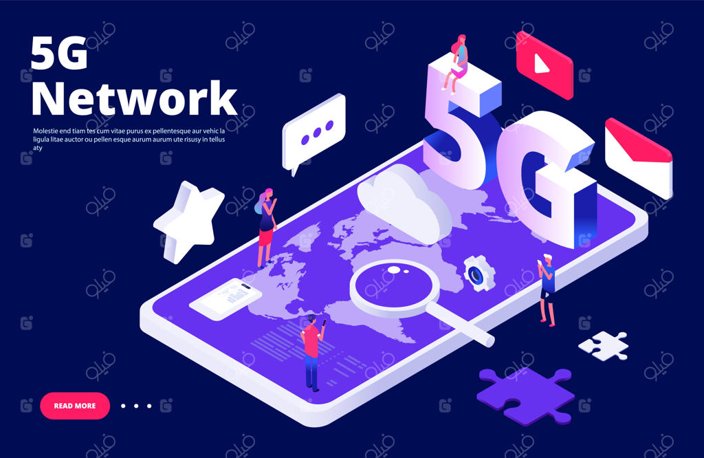 طرح مفهومی شبکه 5G؛ صفحه فرود اینترنت بی‌سیم جهانی 5G