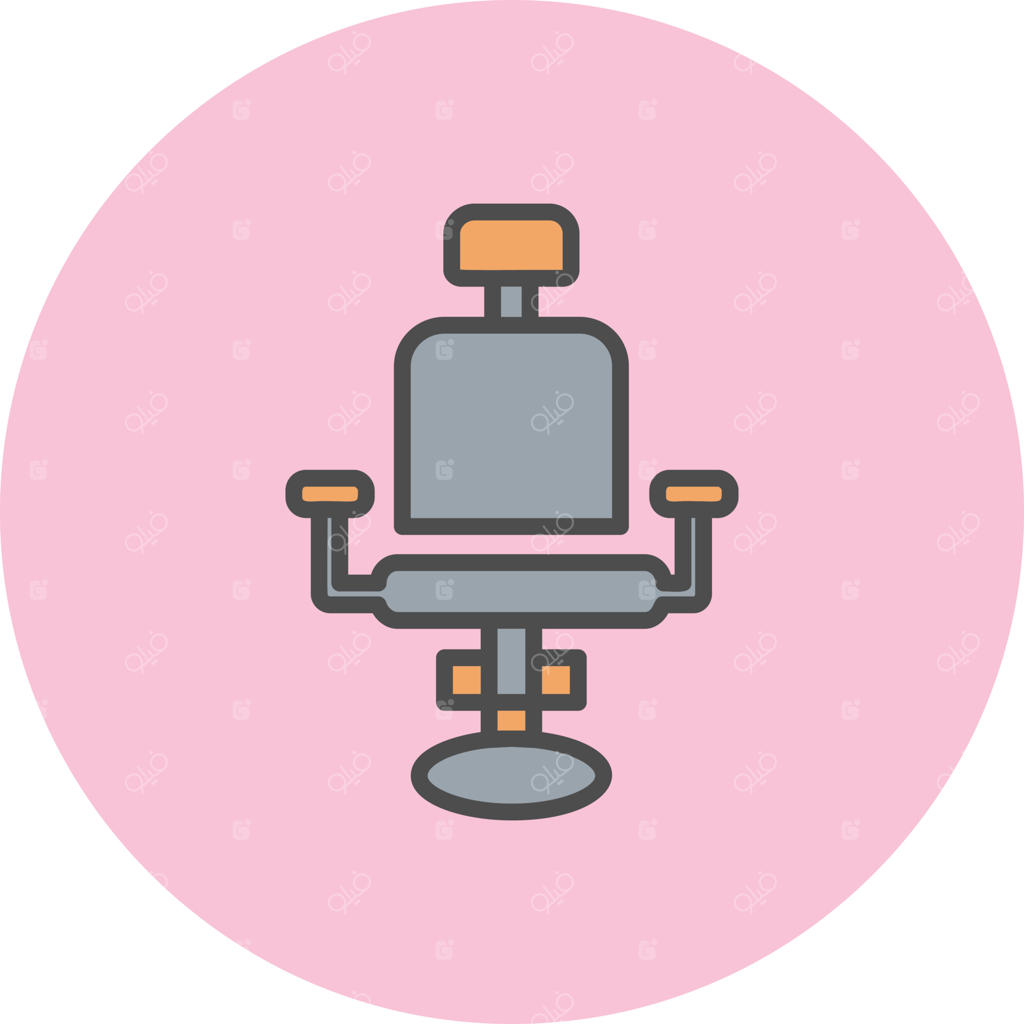 آیکون وکتور صندلی آرایشگری