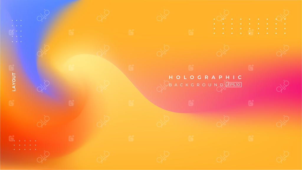 پس‌زمینه با افکت گرادیان هولوگرافیک محو و انتزاعی