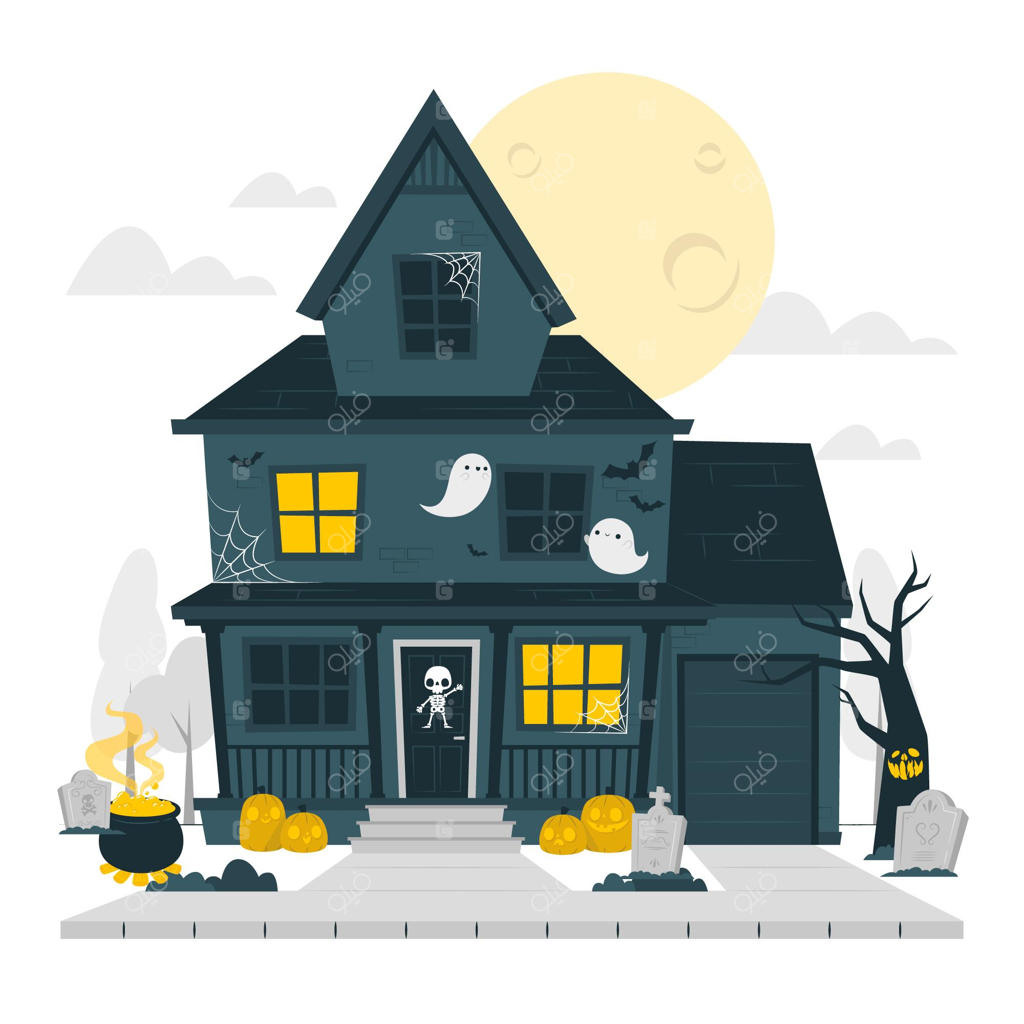 طرح تصویری دکوراسیون هالووین برای خانه