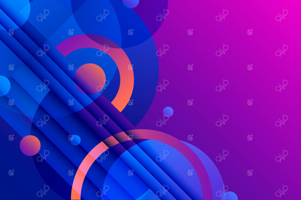 والپیپر گرادینت با اشکال هندسی