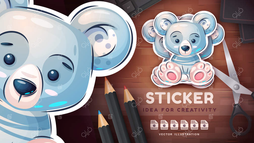 شخصیت کارتونی خرس قطبی دوست‌داشتنی