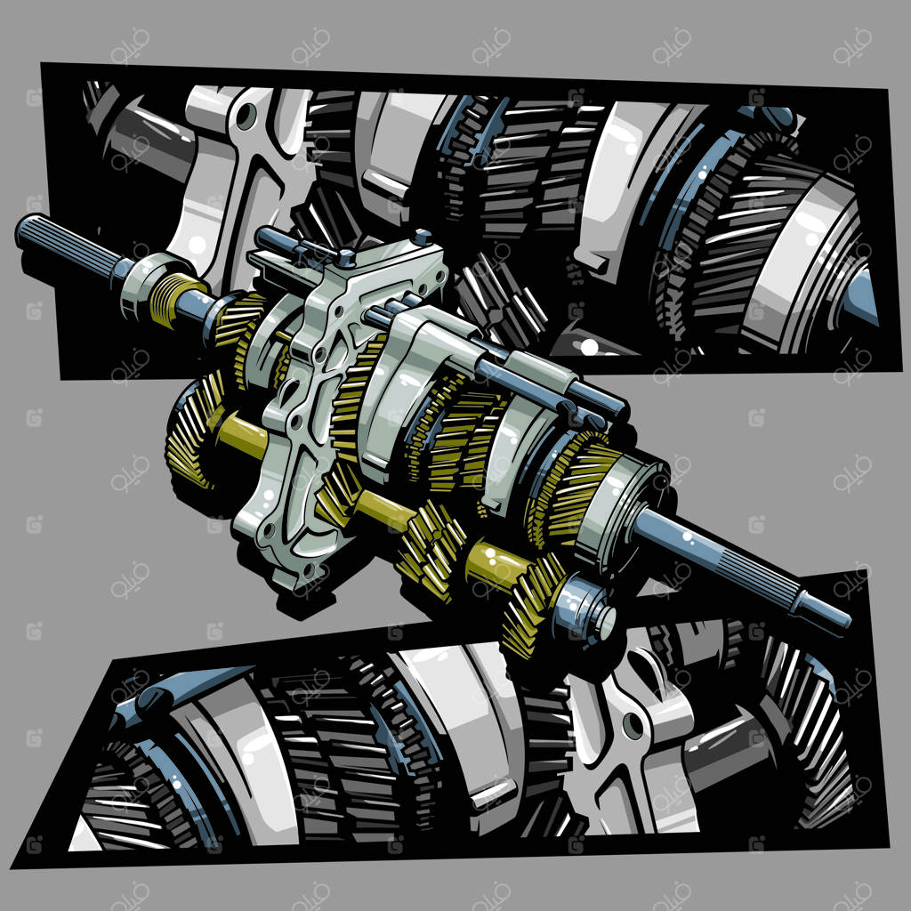 تصویرسازی چرخ‌دنده‌ها