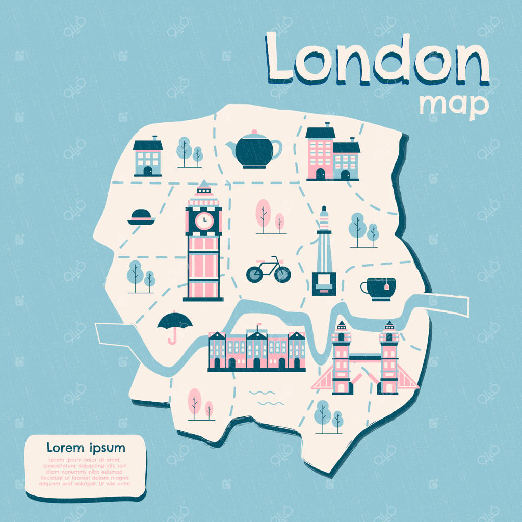 تصویر نقشه دستی شهر