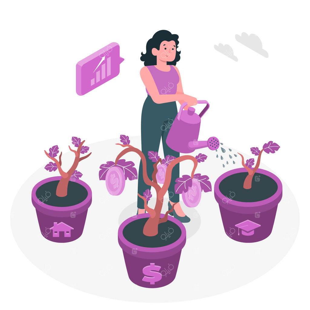 تصویرسازی مفهوم سرمایه‌گذاری