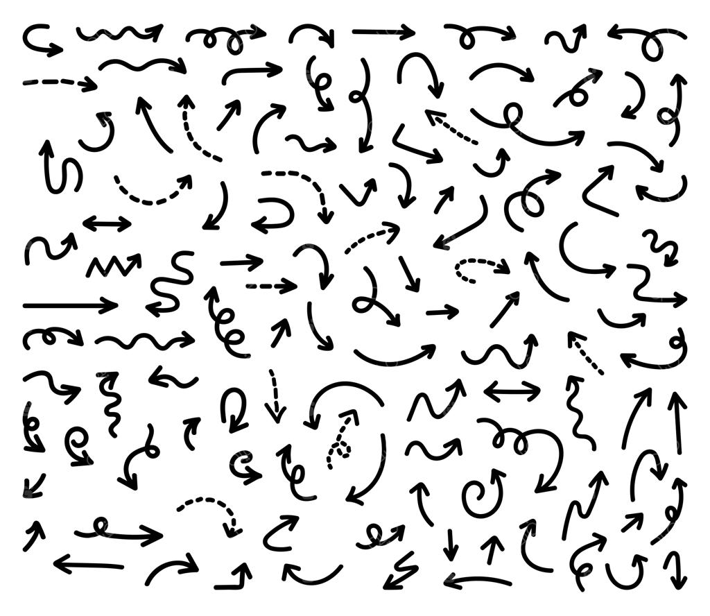 مجموعه بزرگ فلش‌های طرح دستی