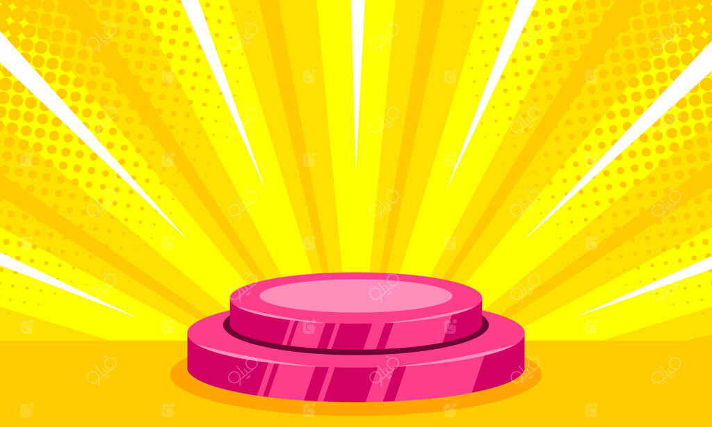 تصویر صحنه استند کارتونی خالی