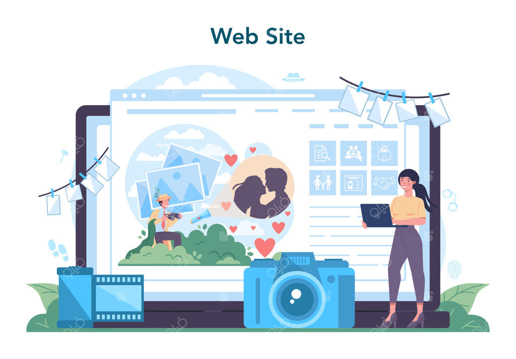 خدمت یا پلتفرم آنلاین کارآگاه حرفه‌ای برای بررسی جرایم و کشف سرنخ‌ها - وب‌سایت یاکتور حل معما و جرم - تصویر وکتور