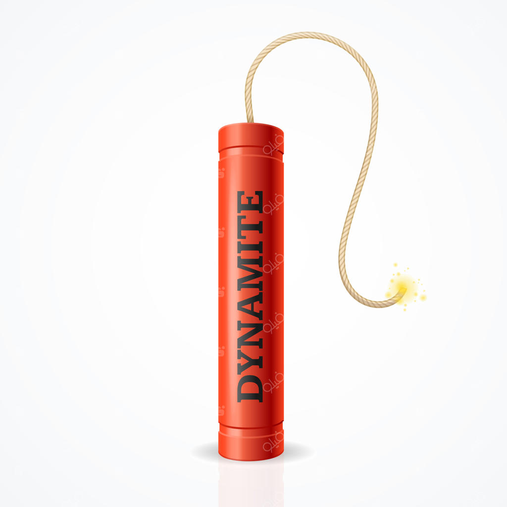 منفجر کردن بمب دینامیت؛ خطر انفجار شدید