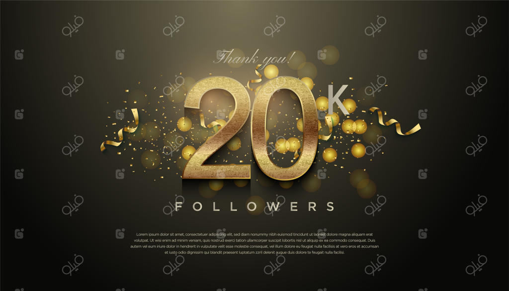 ۲۰ هزار دنبال‌کننده با تزیین روبان طلایی