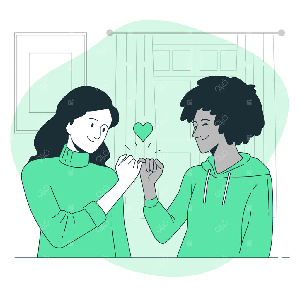 تصویرسازی مفهوم قول انگشتی