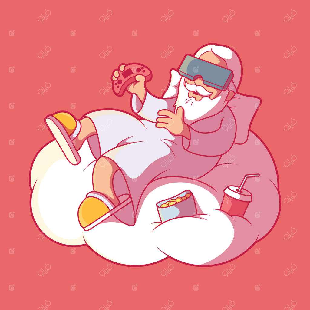 مفهوم طراحی تصویر خدای بازی