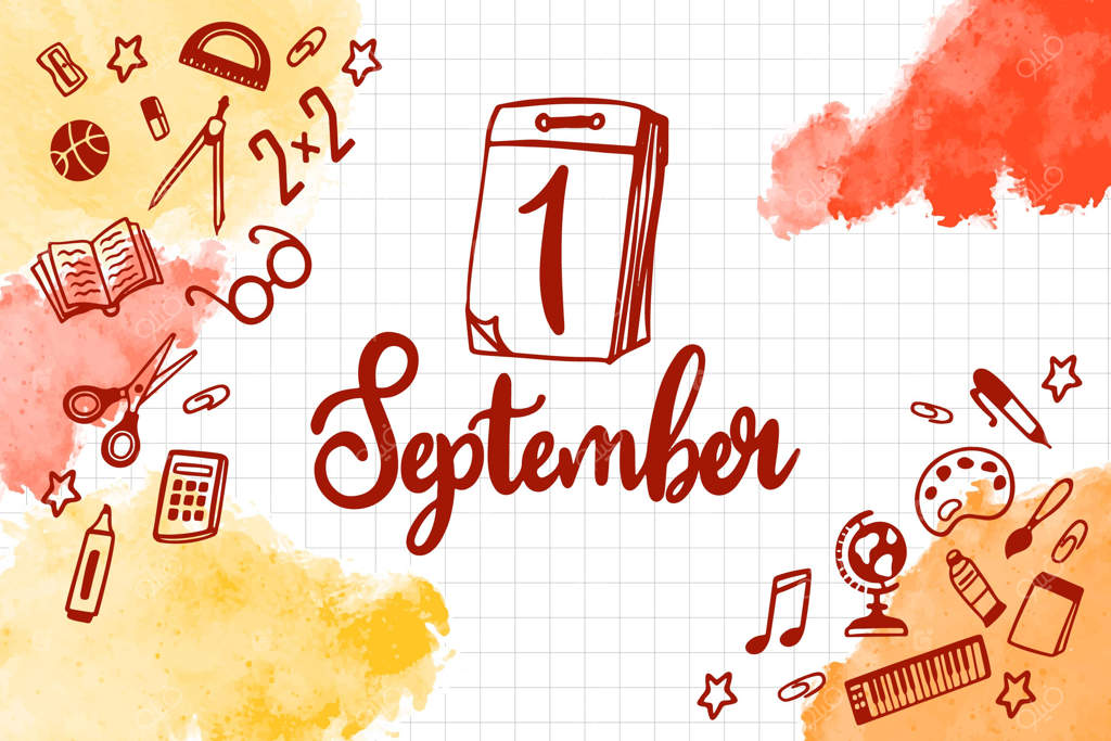 نوشته دستی اول سپتامبر