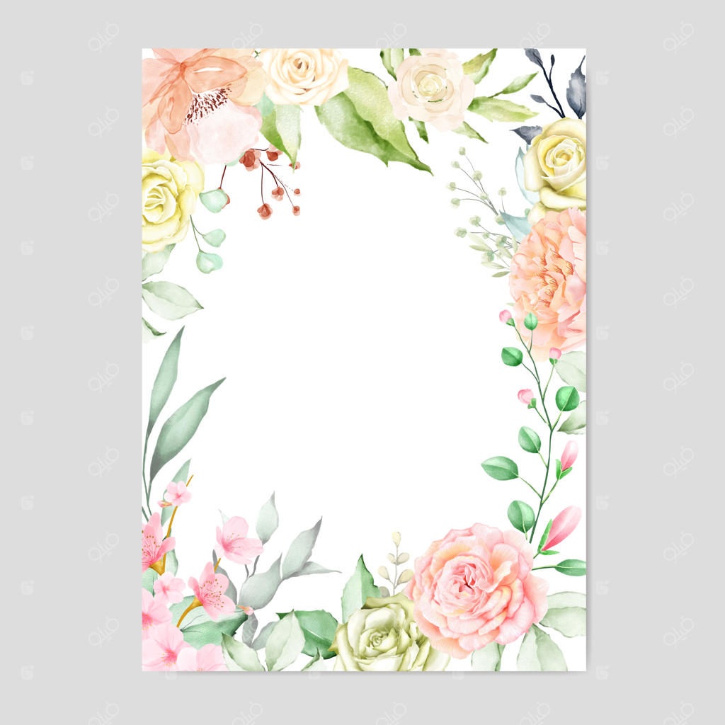 قاب گل آبرنگی: پس‌زمینه چند منظوره