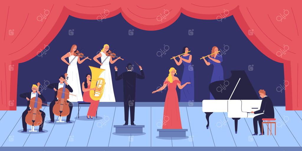 موسیقی‌دانان در پشت‌صحنه