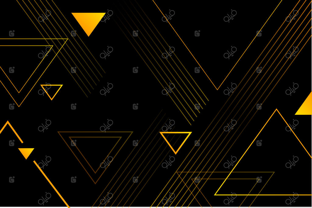 اشکال هندسی گرادیان در پس‌زمینه تیره