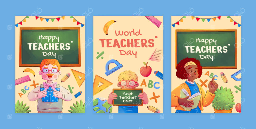 کارت‌های تبریک برای جشن روز جهانی معلم
