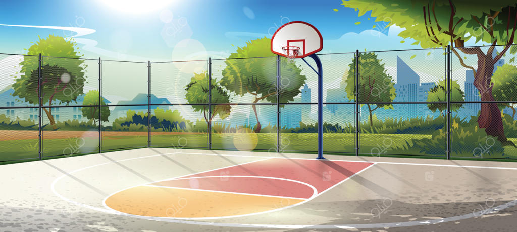 پس‌زمینه مفهومی زمین بسکتبال فضای باز