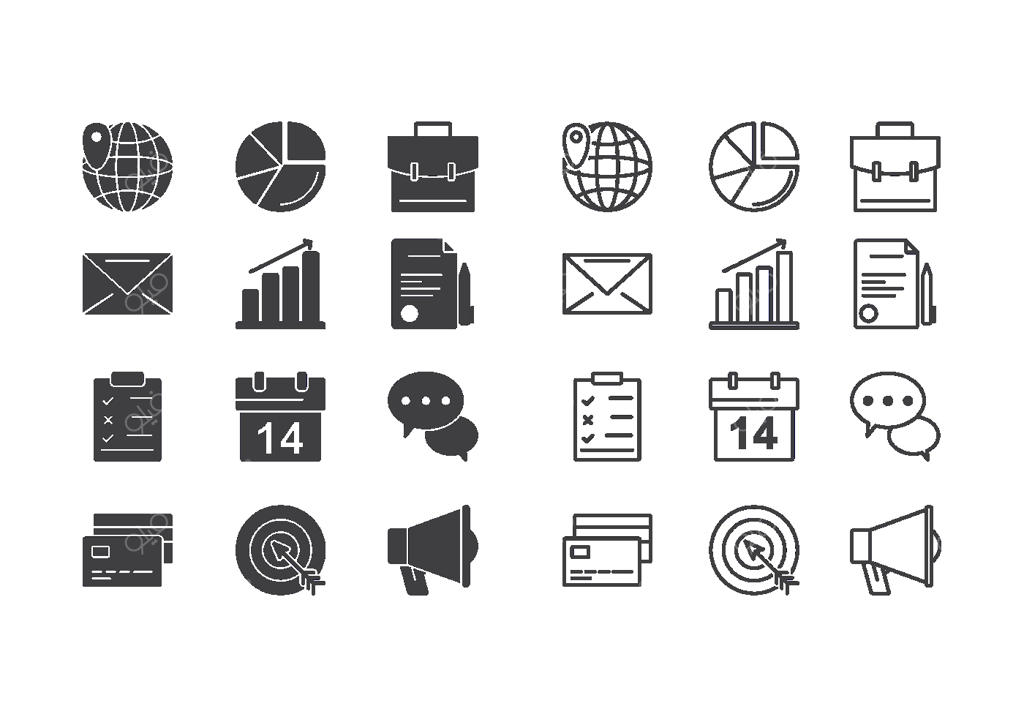 وکتور آیکون‌های کسب‌ و کار