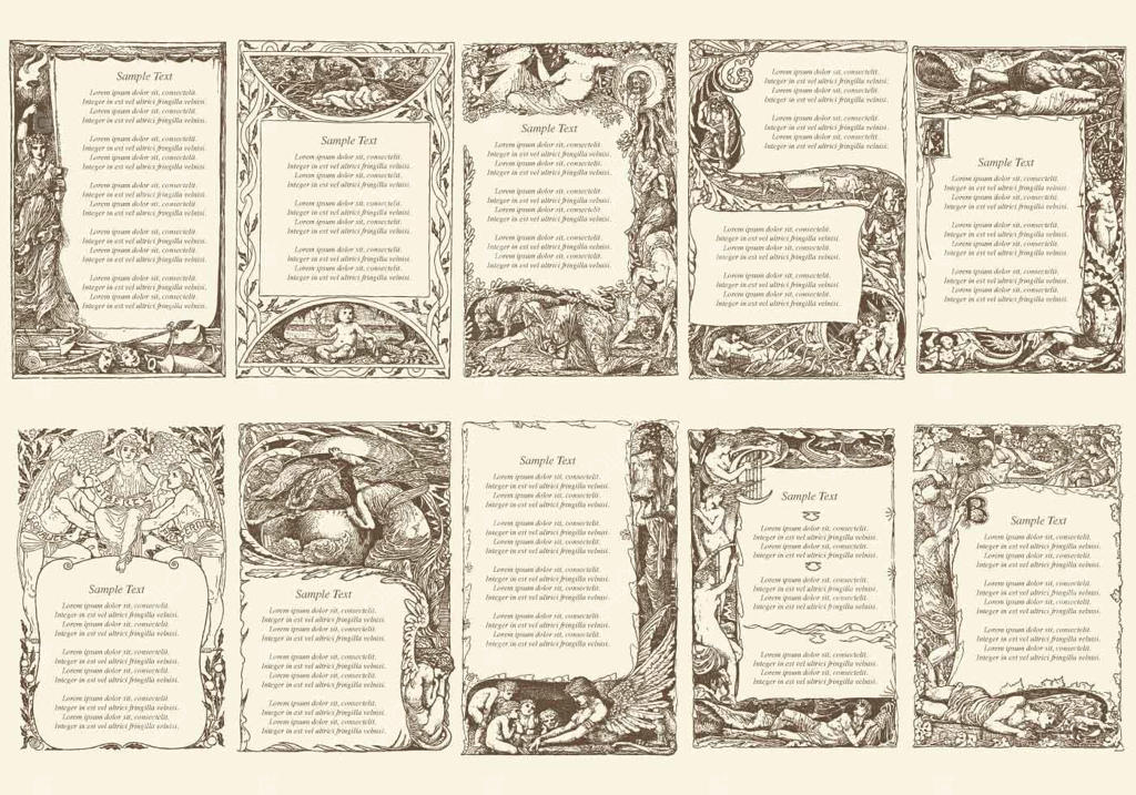 قاب‌ متن شعرهای قدیمی