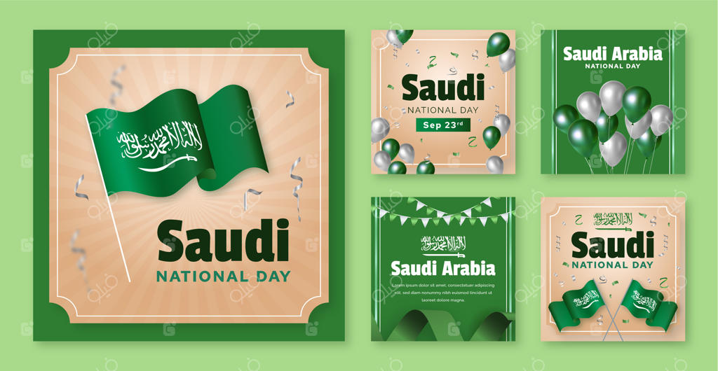 مجموعه پست‌های اینستاگرام برای روز ملی عربستان