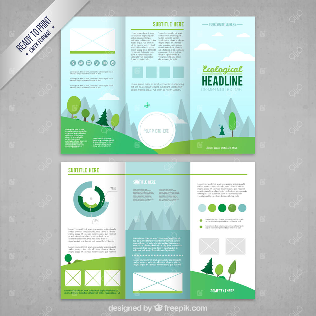 بروشور سه‌لتی محیط زیستی