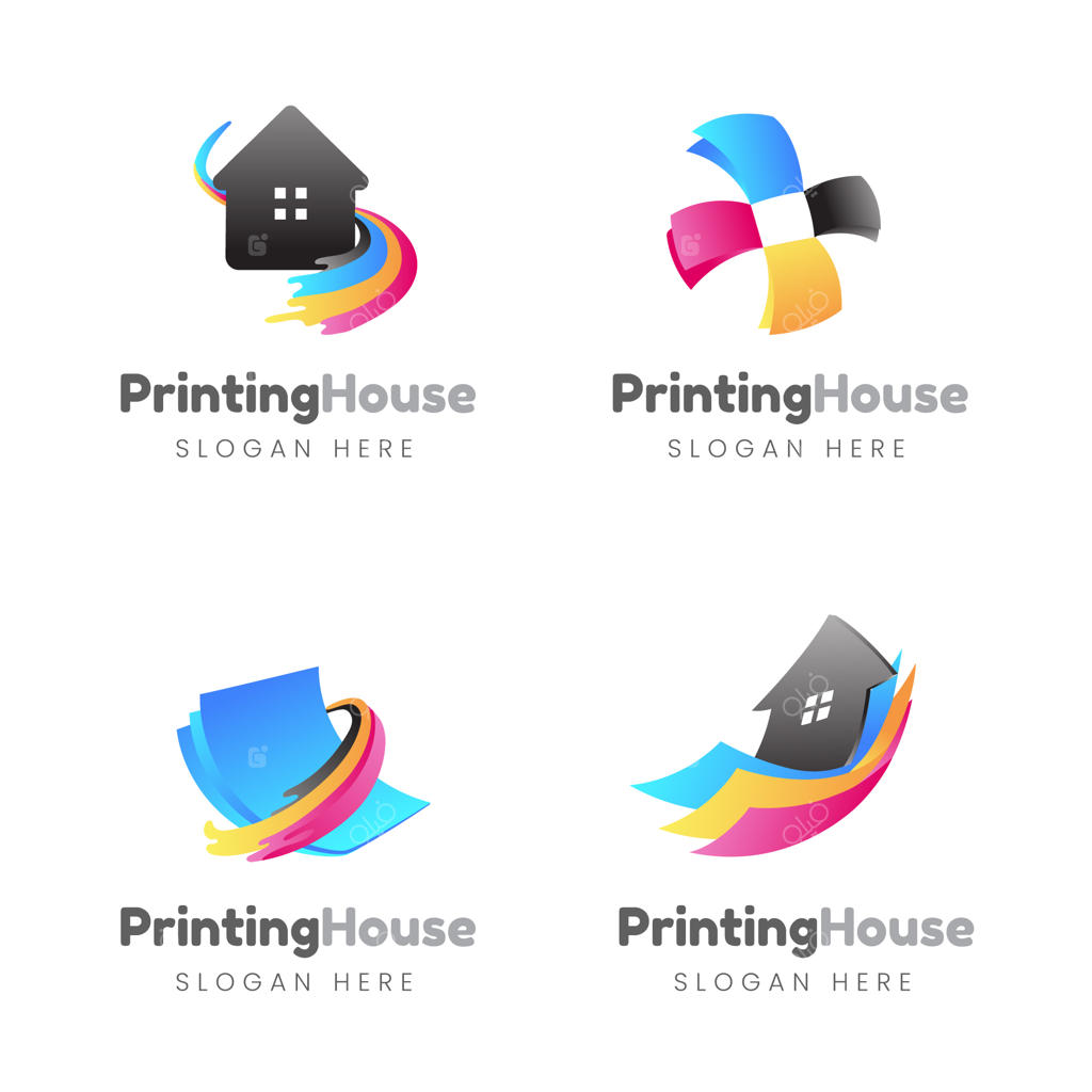 پترن طراحی لوگوی چاپخانه