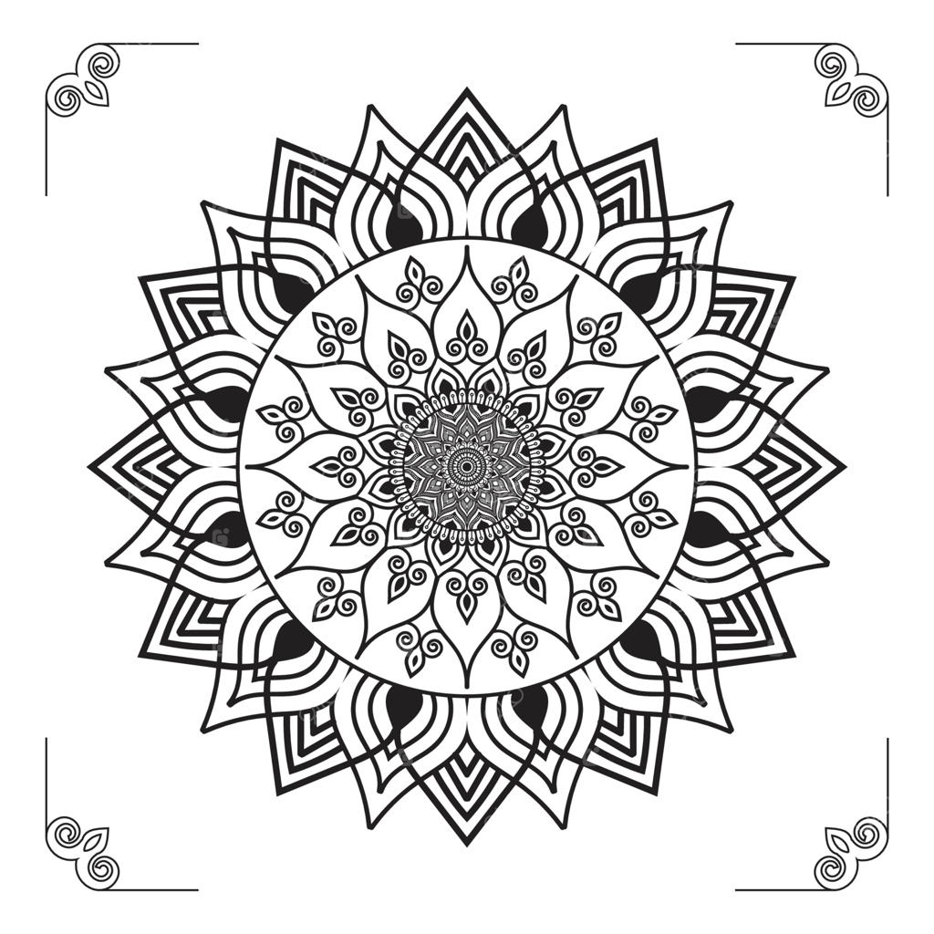 طرح یا الگوی پس‌زمینه لوکس و خلاقانه ماندالا: مدرن، انتزاعی و حرفه‌ای